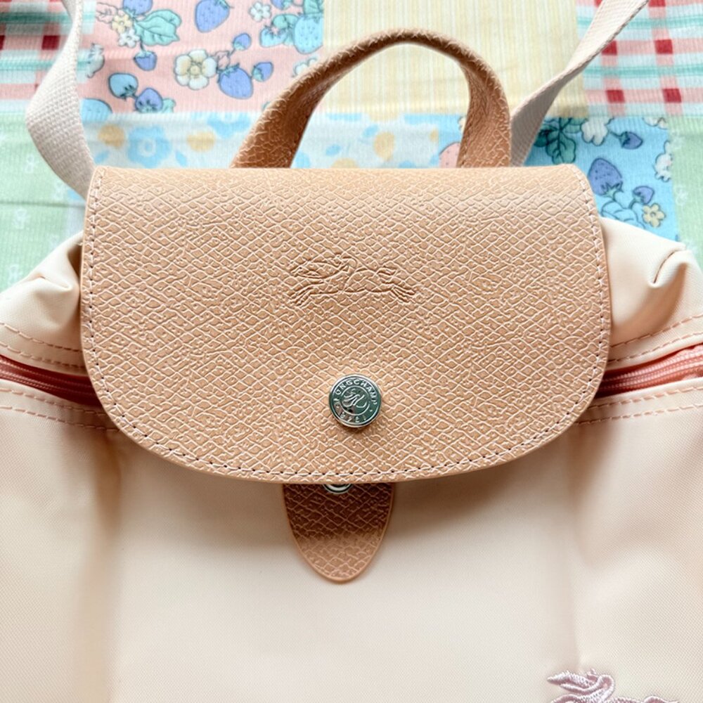Longchamp Pink Foldable Backpack - image 3